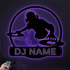 DJ Player Name Metal Sign – Customized Music Wall Decor for Home Studio, Nightclub & Entertainment Spaces 17218304 - DiyGiftly
