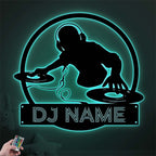 DJ Player Name Metal Sign – Customized Music Wall Decor for Home Studio, Nightclub & Entertainment Spaces 17218304 - DiyGiftly