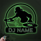DJ Player Name Metal Sign – Customized Music Wall Decor for Home Studio, Nightclub & Entertainment Spaces 17218304 - DiyGiftly