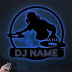 DJ Player Name Metal Sign – Customized Music Wall Decor for Home Studio, Nightclub & Entertainment Spaces 17218304 - DiyGiftly