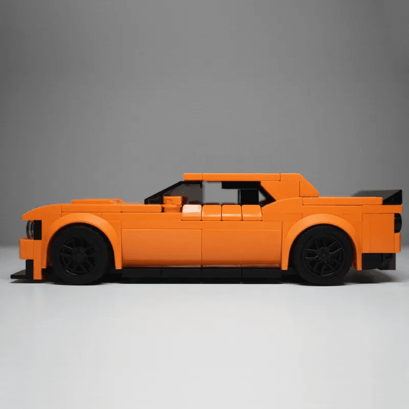 Dodge Challenger SRT Hellcat Creative Vehicle Racing Car Building Blocks Construction Toy Brick Figures Gift for Car Lover - DiyGiftly