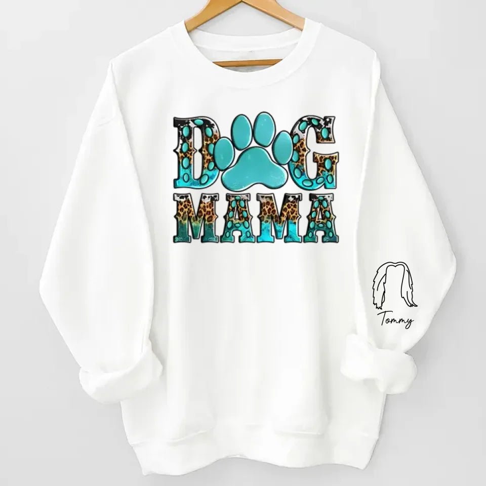 Dog Mama - Dog Personalized Custom Unisex Sweatshirt With Design On Sleeve - Gift For Pet Owners, Pet Lovers 681014 - 681099 - DiyGiftly