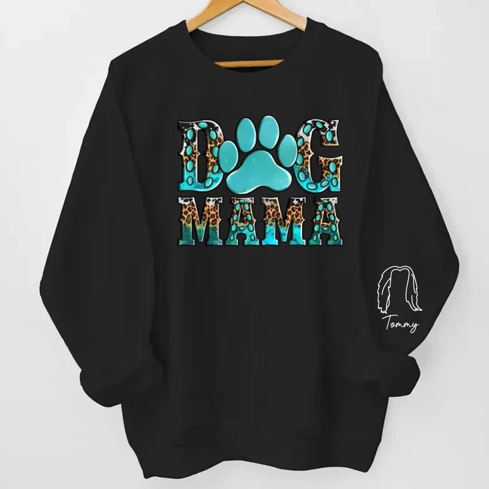 Dog Mama - Dog Personalized Custom Unisex Sweatshirt With Design On Sleeve - Gift For Pet Owners, Pet Lovers 681014 - 681099 - DiyGiftly