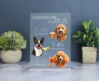 Dog Signature Cocktails Sign, Pet Signature Drink Bar Menu, Acrylic Wedding Bar Menu, Pet Wedding Bar Sign, Dog Signature Drinks Sign 209088 - DiyGiftly