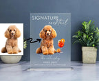 Dog Signature Cocktails Sign, Pet Signature Drink Bar Menu, Acrylic Wedding Bar Menu, Pet Wedding Bar Sign, Dog Signature Drinks Sign 209088 - DiyGiftly