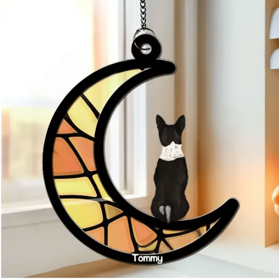 personalized design loss of dog gift suncatcher ornament window hanging keepsake main view