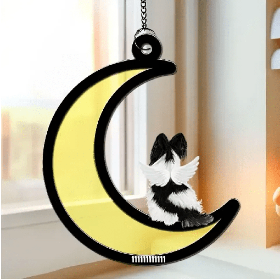 suncatcher ornament personalized design loss of dog gift window hanging keepsake design preview