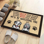 Dog - We'll Be Watching You - Funny Personalized Dog Decorative Mat 683380 - DiyGiftly