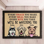Dog - We'll Be Watching You - Funny Personalized Dog Decorative Mat 683380 - DiyGiftly