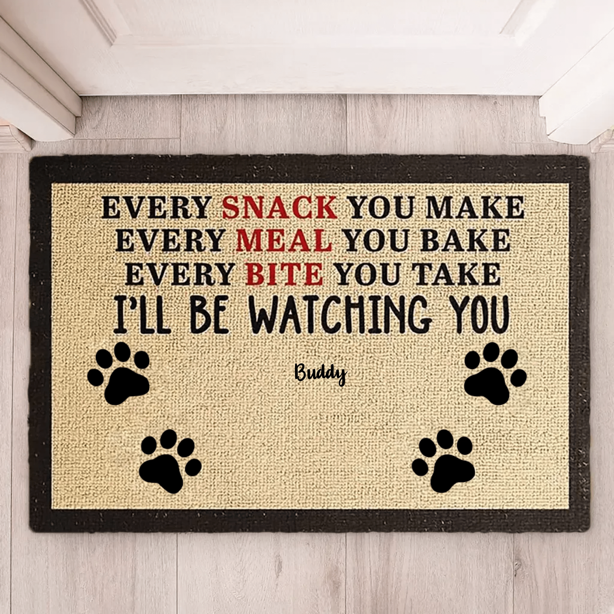 Dog - We'll Be Watching You - Funny Personalized Dog Decorative Mat 683380 - DiyGiftly
