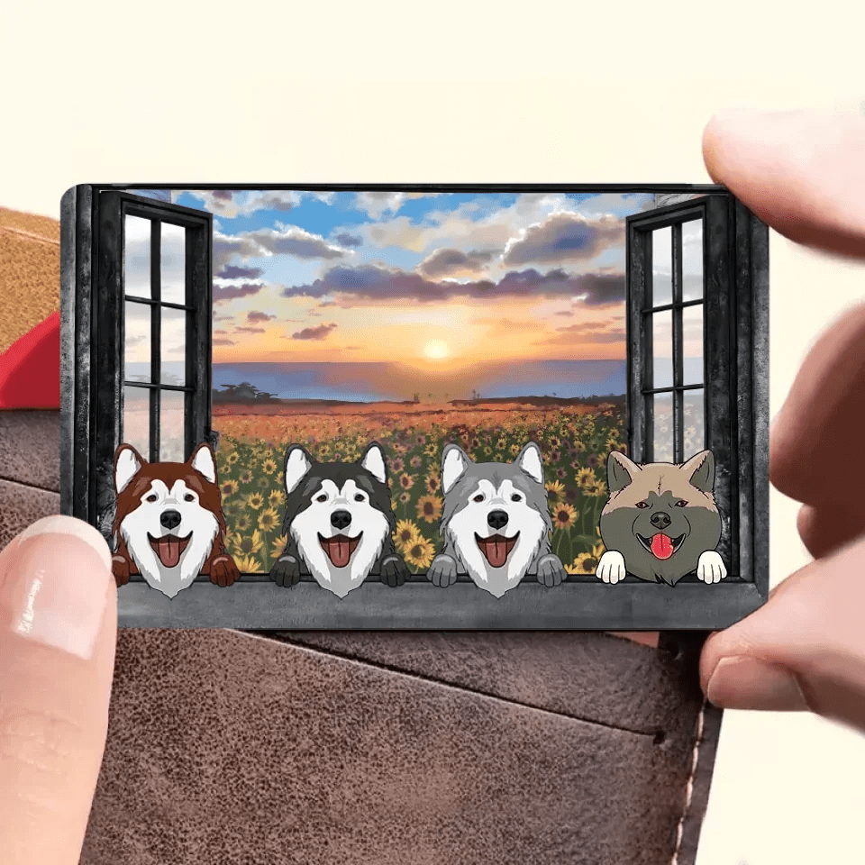 Dogs By The Window - Personalized Horizontal Canvas 735359 - 735362 - DiyGiftly