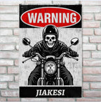 Don't approach the riders who are full of danger and rebelliousness. Please stay away from them. - Personalized Creative Iron Sheet 751449 - 751450 - DiyGiftly