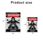 Don't approach the riders who are full of danger and rebelliousness. Please stay away from them. - Personalized Creative Iron Sheet 751449 - 751450 - DiyGiftly