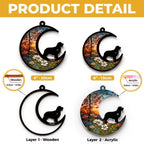 personalized design loss of dog gift suncatcher ornament window hanging keepsake close detail