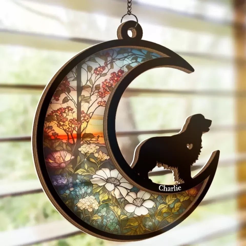 personalized design suncatcher ornament loss of dog gift window hanging keepsake personalized preview