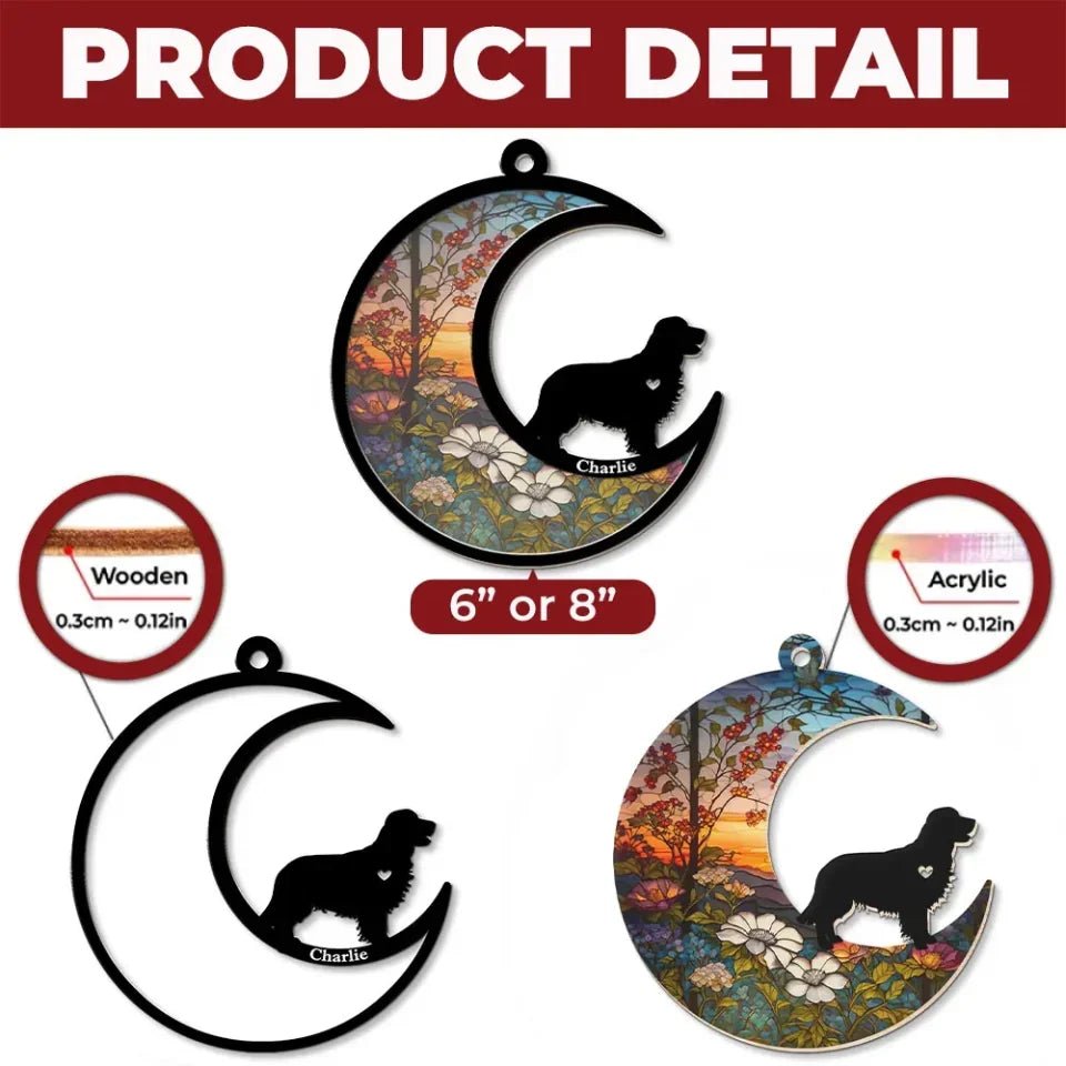 personalized design suncatcher ornament loss of dog gift window hanging keepsake personalized preview
