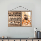 Don't Cry For Me Mom I'm OK - Upload Image, Personalized Custom Wooden Plaque 710014 - DiyGiftly