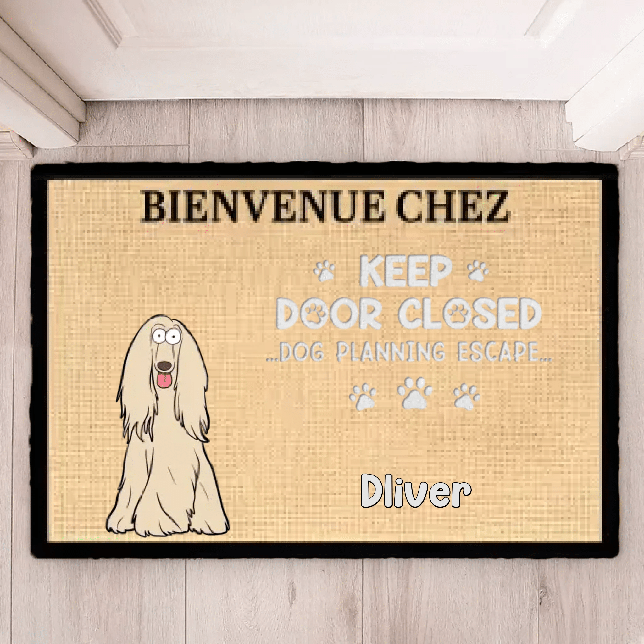 Don't Let The Cat Out No Matter What He Tells You - Cat Personalized Custom Home Decor Decorative Mat - House Warming Gift, Gift For Pet Owners, Pet Lovers 685839 - DiyGiftly