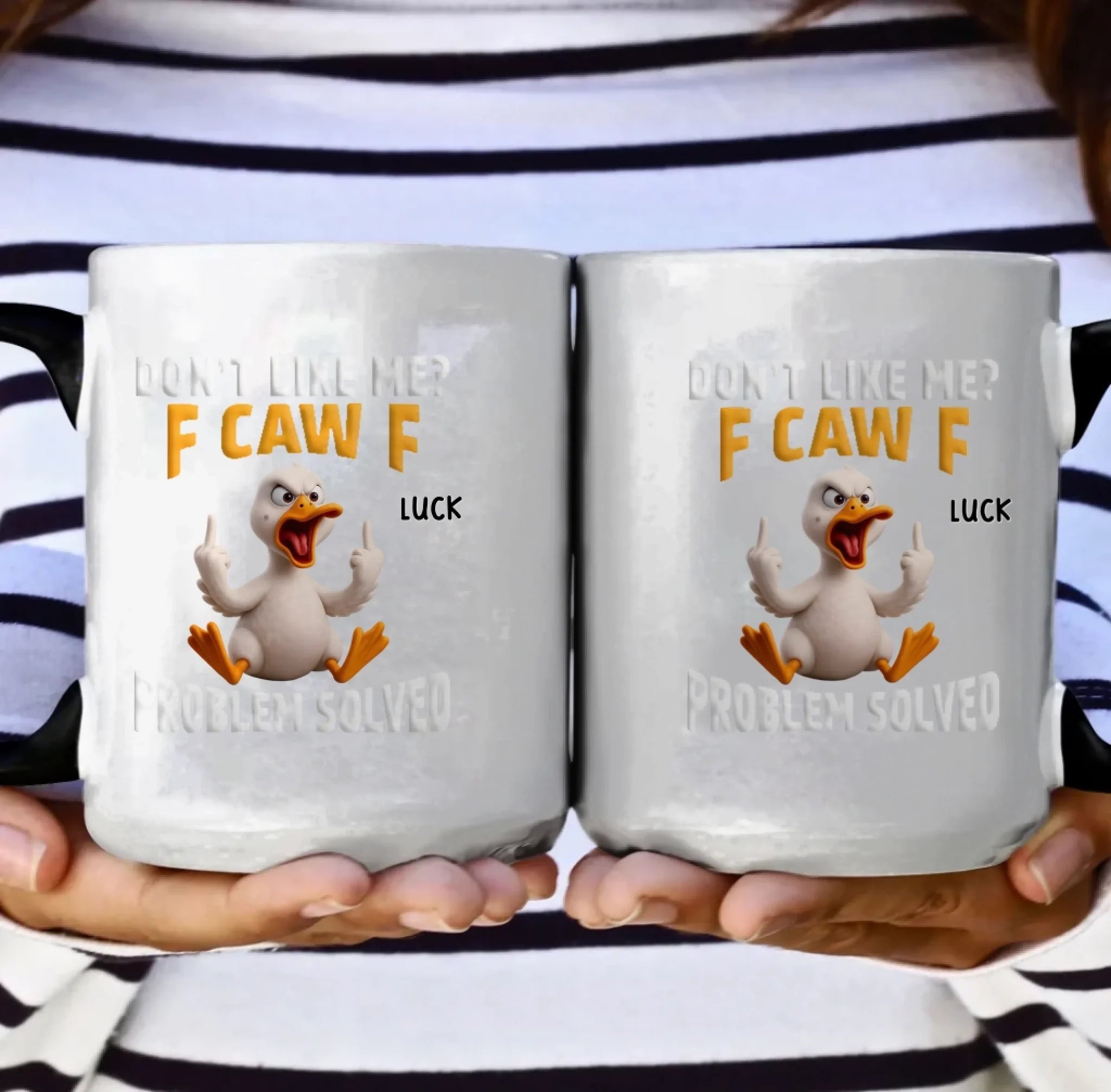 Don’t Like Me? F Caw F – Funny Personalized Mug, Custom Name Coffee Cup, Sarcastic Gifts for Friends, Coworkers, Besties, Birthday & Christmas Gifts 1072634 - DiyGiftly