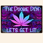 Doobie Den Lets Light Up - Personalized Weed Rectangle Metal Sign 736255 - 736447 - DiyGiftly