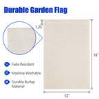 Double - Sided Custom Linen Garden Flag – Personalized Yard Banner - DiyGiftly
