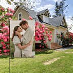 Double - Sided Custom Linen Garden Flag – Personalized Yard Banner - DiyGiftly