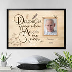 Dragonflies Appear When Angles Are Near - Personalized Canvas, Memorial Canvas 737002 - 737106 - DiyGiftly