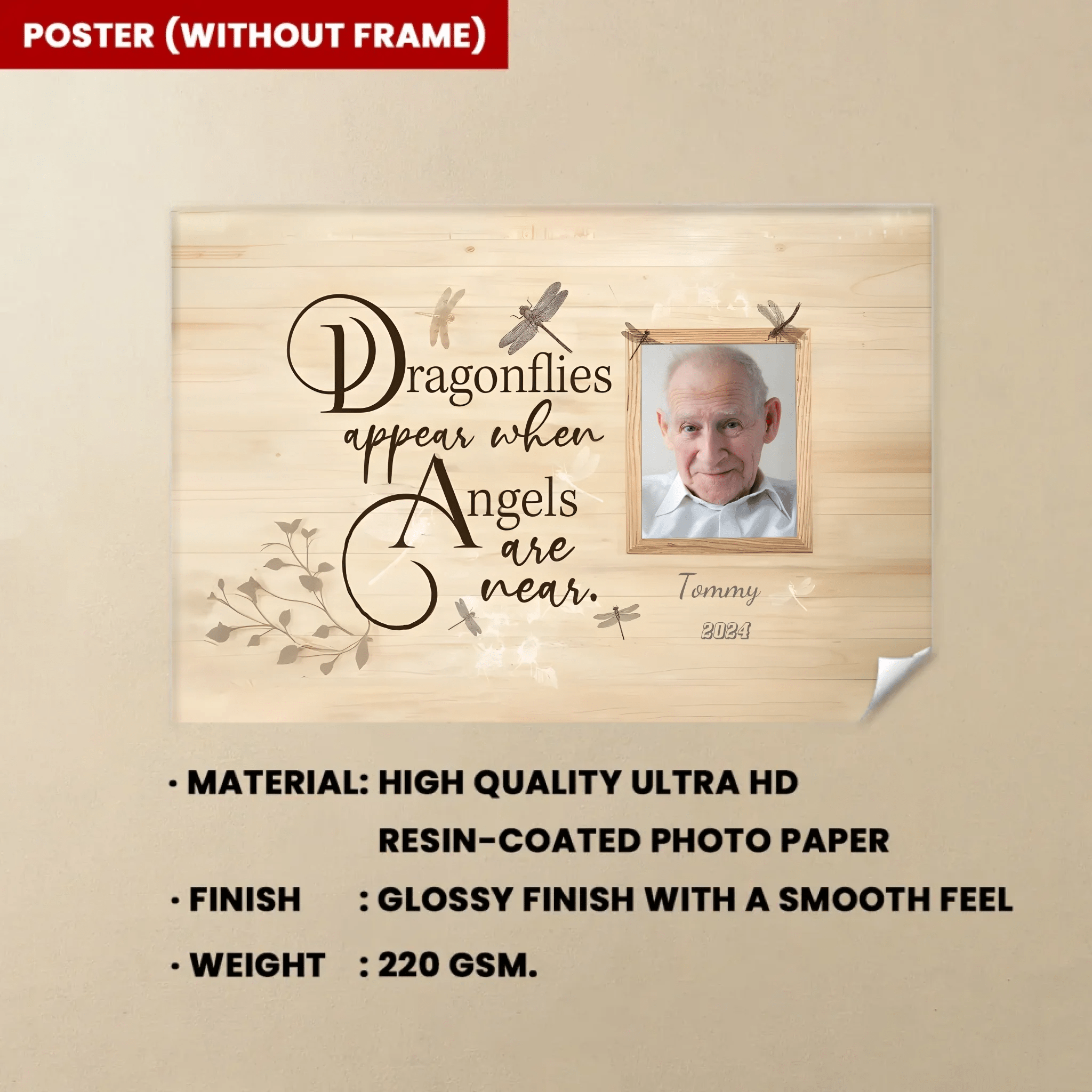 Dragonflies Appear When Angles Are Near - Personalized Canvas, Memorial Canvas 737002 - 737106 - DiyGiftly