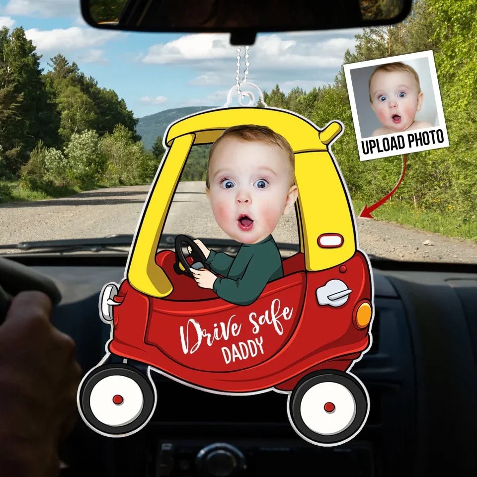 drive safe daddy ornament for dad personalized gift