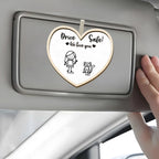 birthday gift custom gift for dad inspired by drive safe kids stick figure heart