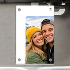 gifts for wife Drive with Love Stay Safe Personalized Photo Car Visor Clip - Custom Photo & Heartfelt Text Durable UV Print o