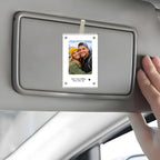 gifts for wife Drive with Love Stay Safe Personalized Photo Car Visor Clip - Custom Photo & Heartfelt Text Durable UV Print o