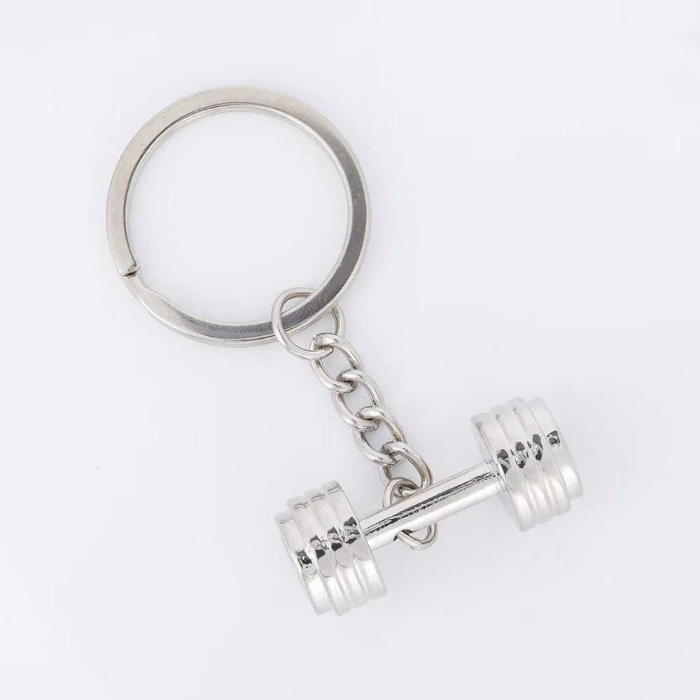 Dumbbell Metal Keychain Accessories Equipment Kettlebells Dumbbells Boxing Pendant Mini Fitness Keychain - DiyGiftly