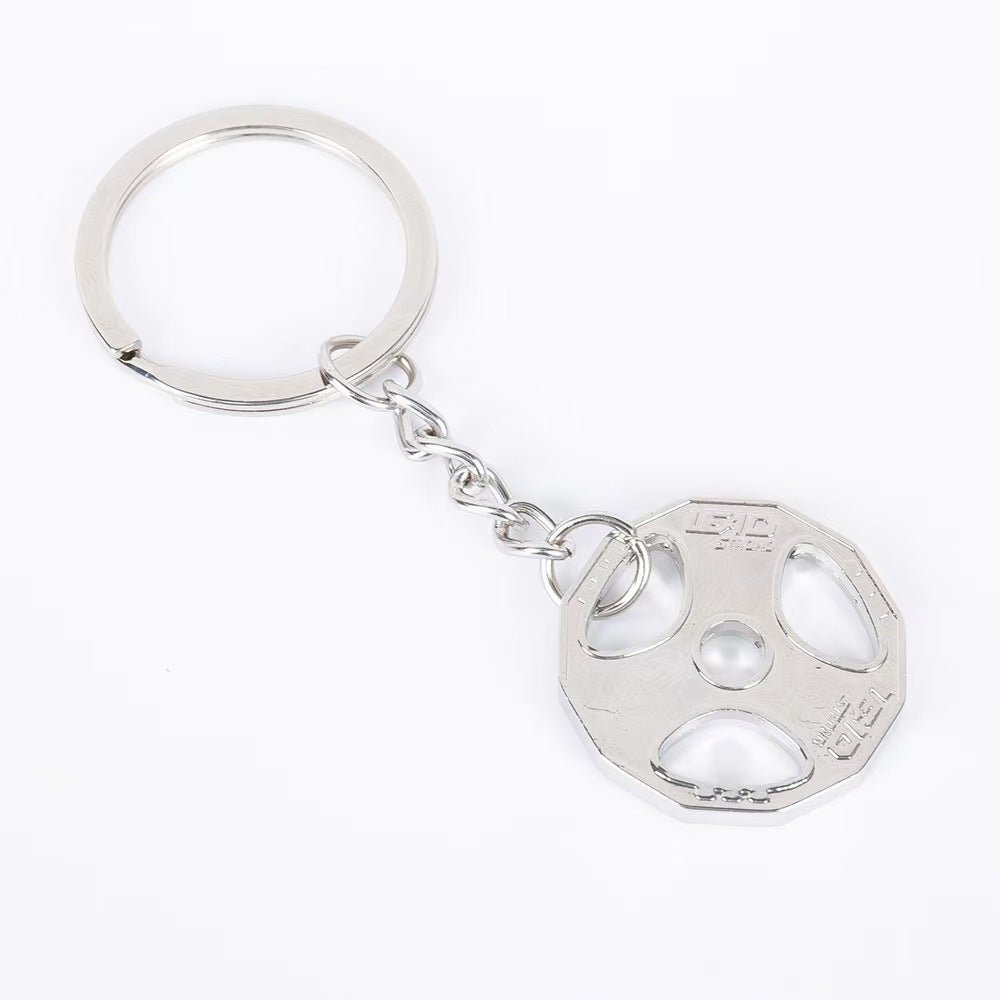 Dumbbell Metal Keychain Accessories Equipment Kettlebells Dumbbells Boxing Pendant Mini Fitness Keychain - DiyGiftly