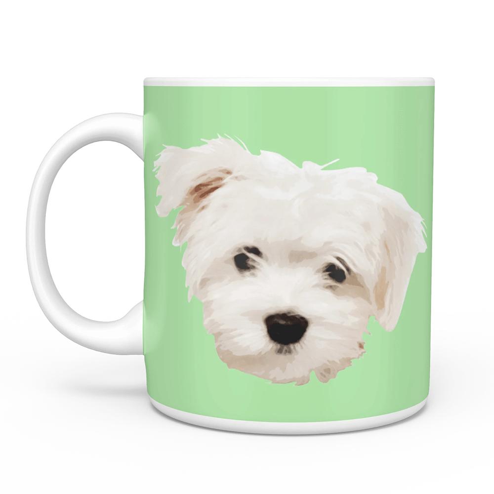 Personalized Dog Face Portrait Coffee Mugs