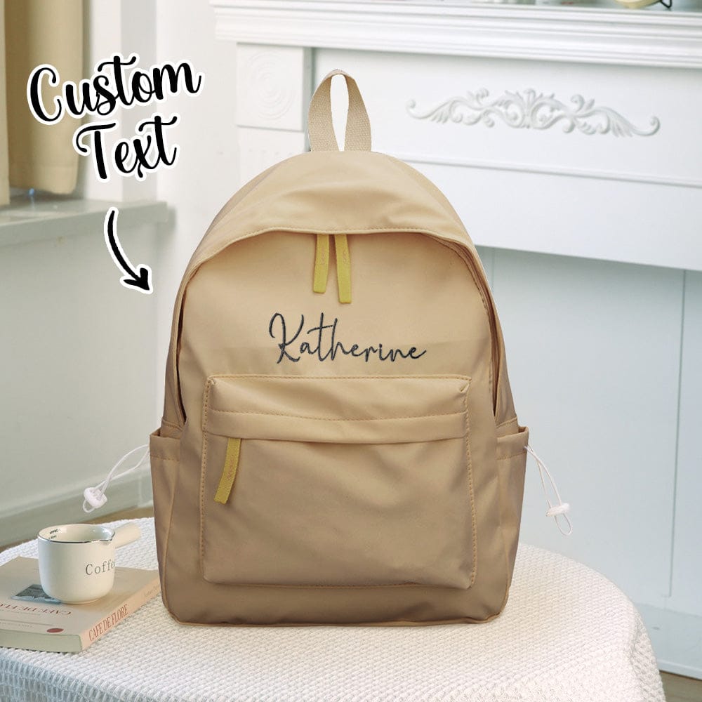 Personalized Name Embroidery Backpack Custom Backpack Travel Bags Gifts for Friend