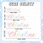 Custom Name Colorful Art Font Stickers Personalized Text Stickers for Stationery & School Supplies