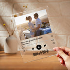 Scannable Music Code Acrylic Plaque Custom Photo Album Cover