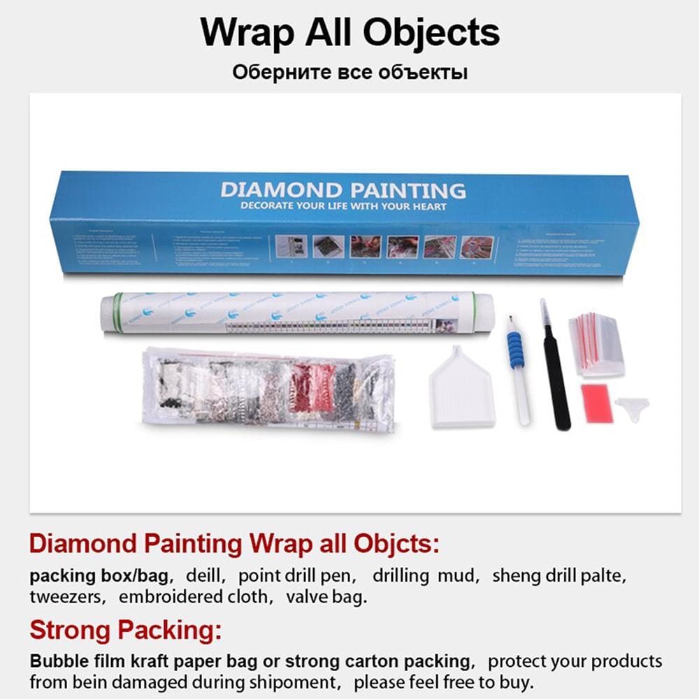 Pintura de diamantes 5D personalizada sin marco - 7 colores