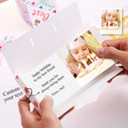 Custom Photo Surprise Box Personalized Text Surprise Explosion Bounce Box - Black Cat in Red Shoes