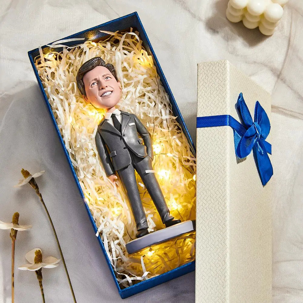 custom bobblehead gift celebrate every smile figurine pet lover fully body customizable detail