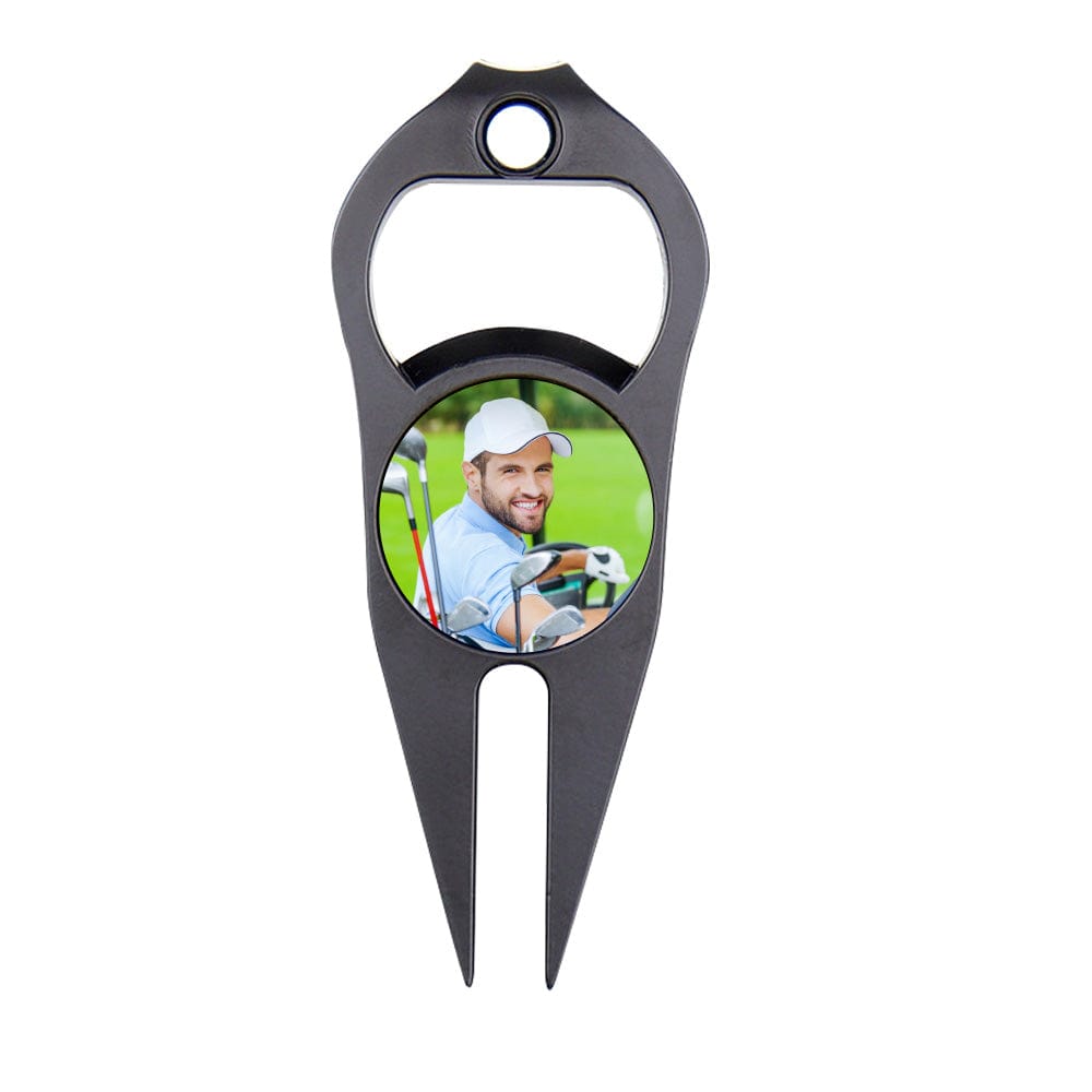 Custom Photo Golf Ball Marker Golf Fork Ball Marker for Golf Practice