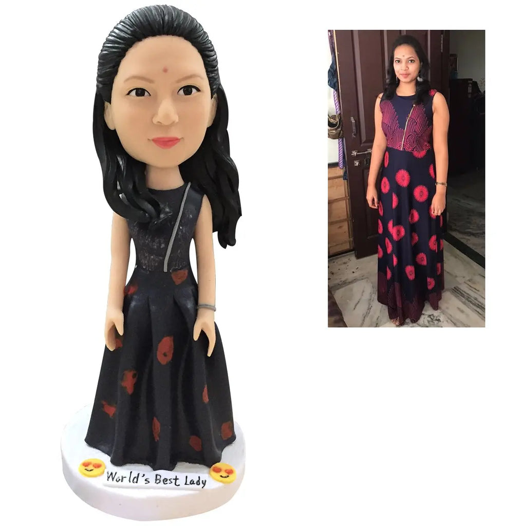 personalized bobblehead celebrate every smile figurine pet lover fully body customizable display