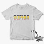 shirt custom name gift for daughter back to school close detail