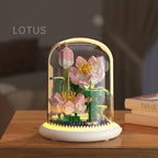 blooming garden led building set for shelf decor