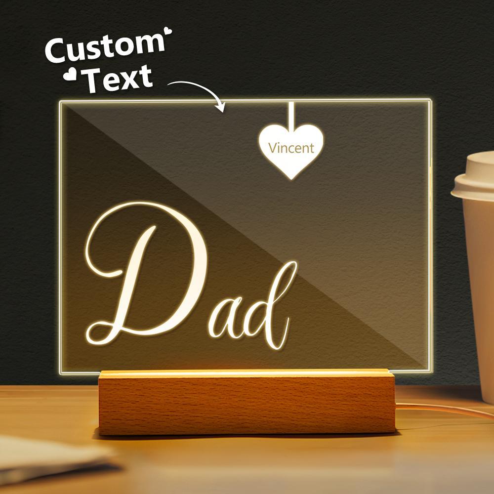 engraved 1 5 names night light gifts for dad custom gift for dad personalized gift