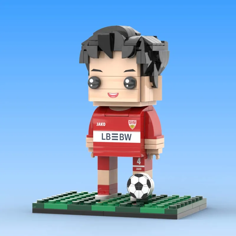 Full Body Customized 1 Person Brick Figures Soccer Theme Gift Birthday Gift Valentines Gift for Soccer Player