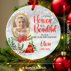 personalized photo with name ornament remembrance decor