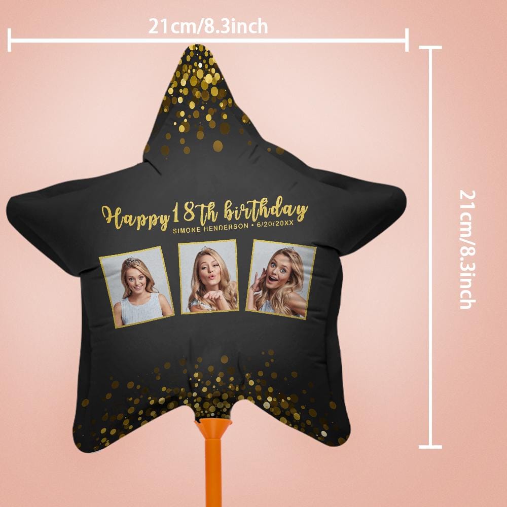 Custom Photo Happy Birthday Balloons for Birthday Party Decoration Supplies