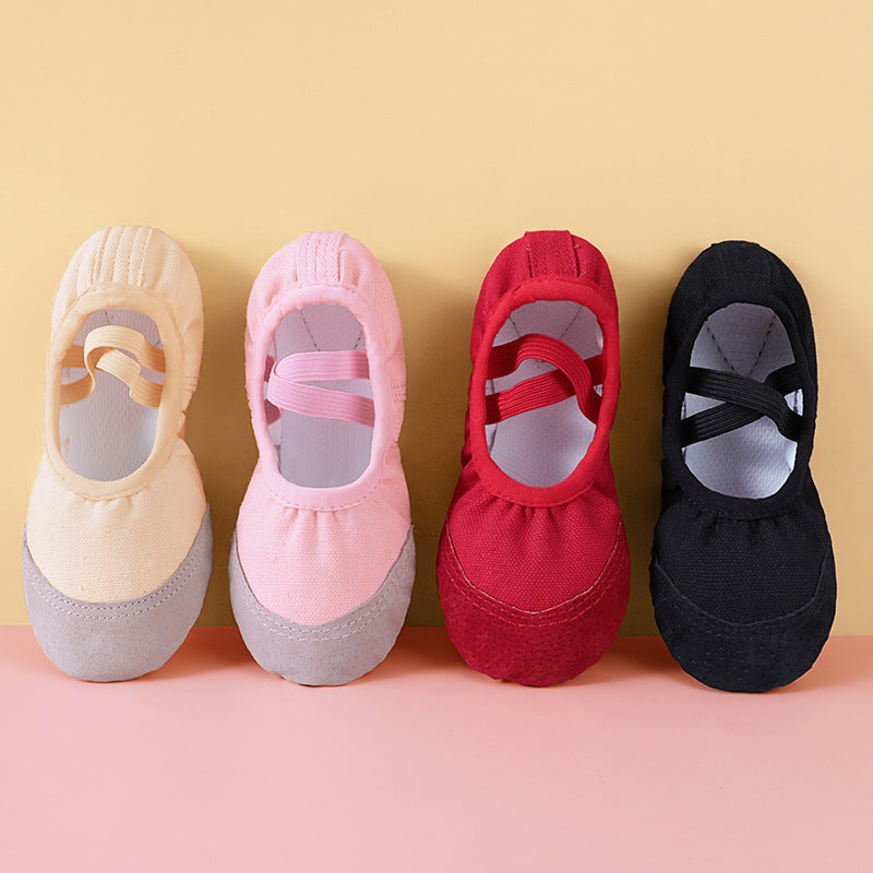 Women Girls Ballet Shoes Children Adult Ballet Shoes Canvas Split Sole Ballet Shoes Yoga Dancing Shoes